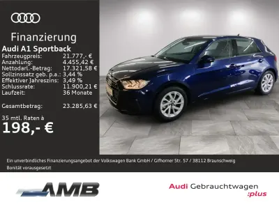 Gebraucht Audi A1 Sportback Advanced Plus 116 PS (85 kW) 2025 Navarrablau metallic Kleinwagen