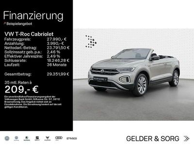 Gebraucht VW T-Roc Cabriolet Move 150 PS (110 kW) 2023 Ivory silver metallic Cabrio