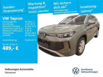 Gebraucht VW Tayron Life 204 PS (150 kW) 2025 Cipressinogrün metallic SUV