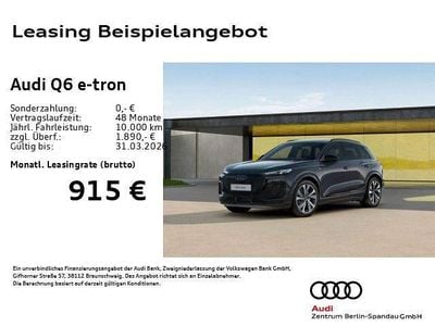 Neu Audi Q6 e-tron S-Line 314 kW (428 PS) 2026 Grau SUV
