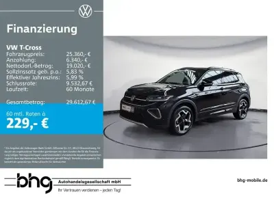 Gebraucht VW T-Cross R-line 150 PS (110 kW) 2025 Schwarz SUV