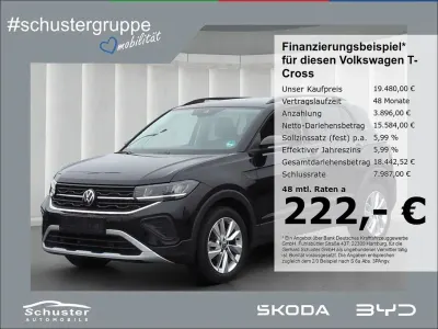 Gebraucht VW T-Cross Goal 95 PS (69 kW) 2025 Schwarz SUV