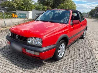 Gebraucht VW Golf Cabriolet 1995 Rot Cabrio