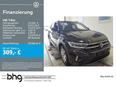 Gebraucht VW T-Roc R-line 150 PS (110 kW) 2025 Schwarz SUV