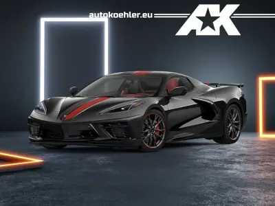 Neu Corvette C8 495 PS (364 kW) 2026 Schwarz Cabrio