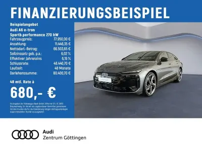 Neu Audi A6 e-tron Performance 269 kW (367 PS) 2026 Grau Limousine