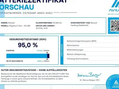 Gebraucht Renault Megane E-Tech Techno 160 kW (218 PS) 2022 Grau Limousine