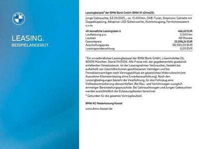 Gebraucht BMW X1 Shadowline 156 PS (114 kW) 2025 Weiß SUV