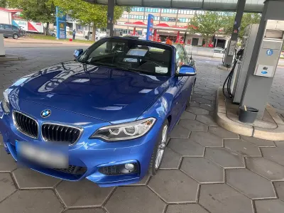 Brugt BMW 218 M Sport 218 HK (160 kW) 2017 Blå Cabriolet