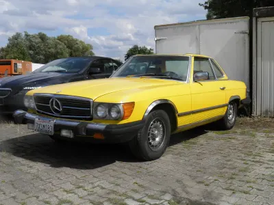 Gebraucht Mercedes SL380 204 PS (150 kW) 1985 Gelb Cabrio