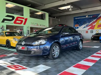Usata VW Golf 160 CV (117 kW) 2011 Blu Cabrio