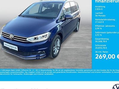 Gebraucht VW Touran Highline 150 PS (110 kW) 2023 Blau Van / Kleinbus