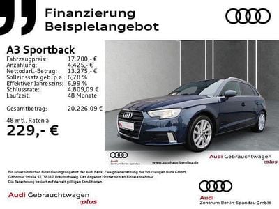 Kosmosblau metallic Gebraucht 2017 Audi A3 Sport Limousine | 17.700 € (Guter Preis)