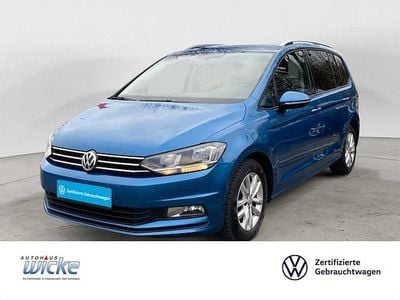 Gebraucht VW Touran Comfortline 150 PS (110 kW) 2016 Blau Van / Kleinbus