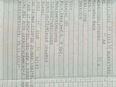 Gebraucht Mercedes Vito 116 PS (85 kW) 2012 Van