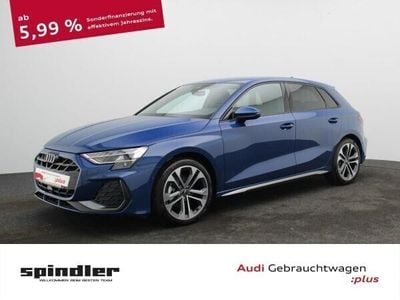 Blau (ascariblau metallic) Gebraucht 2024 Audi A3 Sportback S-Line Kleinwagen | 37.981 € (Fairer Preis)
