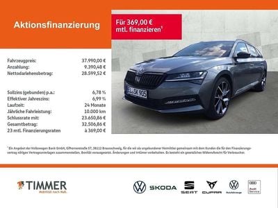 Gebraucht Skoda Superb SportLine 150 PS (110 kW) 2024 Graumetallic Kombi