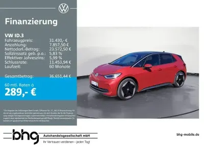 Gebraucht VW ID.3 Pro 150 kW (204 PS) 2023 Rot Kleinwagen