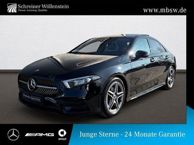 Kosmosschwarz Gebraucht 2023 Mercedes A200 AMG Limousine | 30.370 € (Fairer Preis)