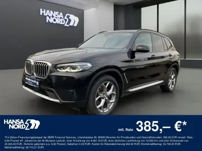 Brugt BMW X3 Sport Line 190 HK (139 kW) 2023 Sort SUV