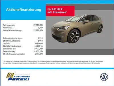 Gebraucht VW ID.3 Pro 150 kW (204 PS) 2024 Grün Kleinwagen