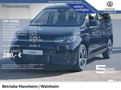 Neu VW Caddy Life 122 PS (89 kW) 2026 Schwarz Van / Kleinbus