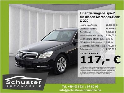 Schwarz Gebraucht 2012 Mercedes C220 Classic Limousine | 10.280 € (Fairer Preis)