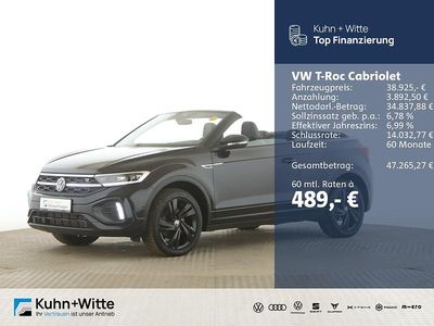 Gebraucht VW T-Roc Cabriolet R-line 150 PS (110 kW) 2025 Schwarz Cabrio