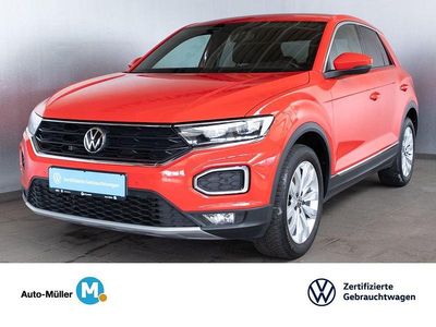 Gebraucht VW T-Roc Sportline 150 PS (110 kW) 2021 Flashrot (metallic) SUV