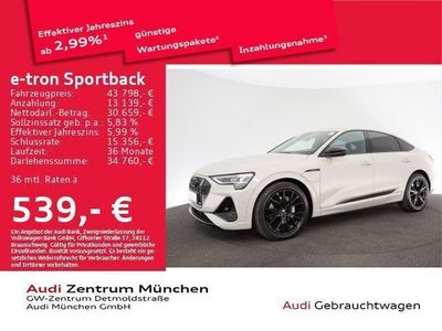 Gebraucht Audi e-tron Sportback S-Line 300 kW (408 PS) 2022 Siambeige metallic SUV