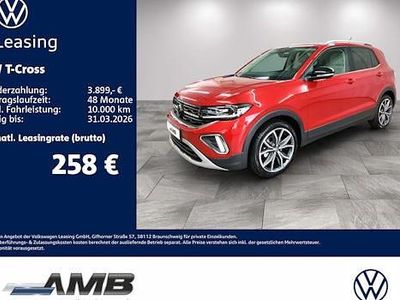 Neu VW T-Cross Style 150 PS (110 kW) 2025 Rot SUV
