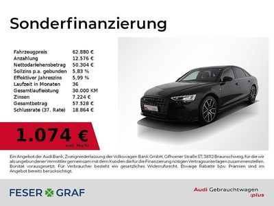 Mythosschwarz metallic Gebraucht 2023 Audi A8 Ambiente Limousine | 62.880 € (Guter Preis)