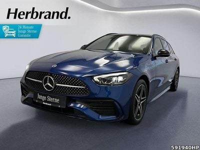 Gebraucht Mercedes C300e AMG 313 PS (230 kW) 2024 Metalliclack spektralblau Kombi