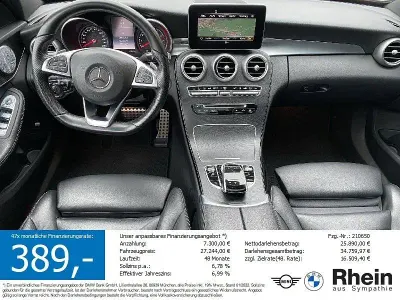 Usata Mercedes C400 AMG line 333 CV (244 kW) 2018 Rosso Berlina