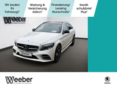 Gebraucht Mercedes C300e AMG line 194 PS (142 kW) 2021 Diamantweiss  metalliclack (metallic) Kombi