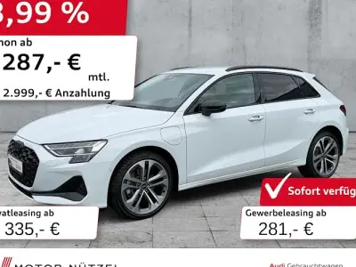 Gebraucht Audi A3 Advanced 204 PS (150 kW) 2025 Gletscherweiß metallic Limousine