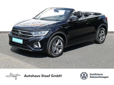 Gebraucht VW T-Roc Cabriolet R-line 150 PS (110 kW) 2023 Deep black perleffekt Cabrio