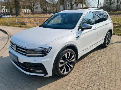 Gebraucht VW Tiguan Allspace R-line 150 PS (110 kW) 2021 Weiß SUV