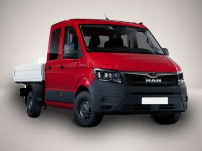 Neu MAN TGE 177 PS (130 kW) 2026 Rot Van