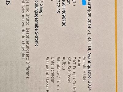 Gebraucht Audi A6 272 PS (200 kW) 2017 Schwarz Kombi