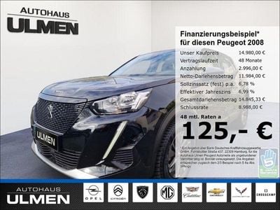 Usata Peugeot e-2008 Active 100 kW (136 CV) 2022 Nero SUV