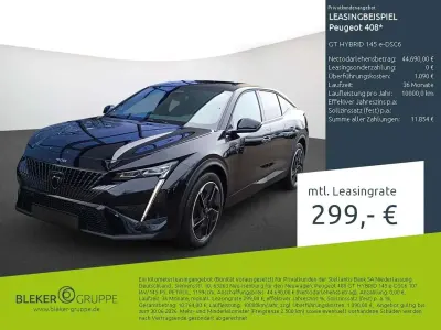 Nieuw Peugeot 408 GT GT 145 PK (106 kW) 2025 Zwart Sedan