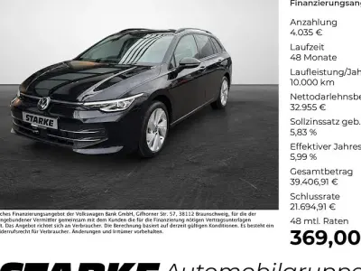 Neu VW Golf VIII 150 PS (110 kW) 2026 Schwarz Kombi