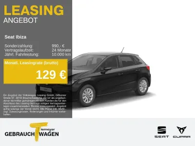 Gebraucht Seat Ibiza Style 116 PS (85 kW) 2024 Schwarz Kleinwagen
