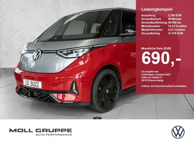 Neu VW ID. Buzz GTX 250 kW (340 PS) 2026 Monosilber/kirschrot Van / Kleinbus