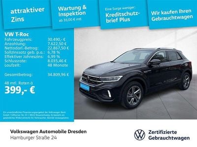 Gebraucht VW T-Roc R-line 150 PS (110 kW) 2025 Schwarz SUV