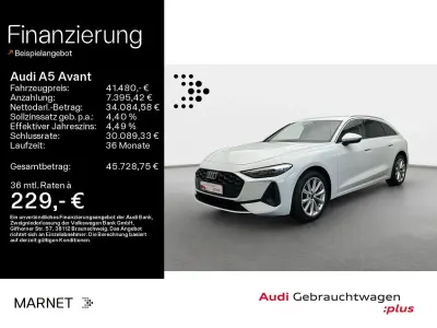 Gebraucht Audi A5 Ambiente 204 PS (150 kW) 2025 Gletscherweiß metallic Kombi