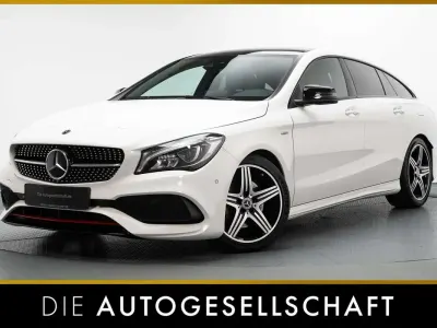 Gebraucht Mercedes CLA250e Shooting Brake AMG line 218 PS (160 kW) 2017 Calcitweiss  unilack Kombi