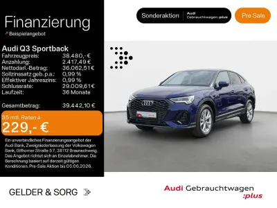 Gebraucht Audi Q3 Sportback S-Line 150 PS (110 kW) 2025 Blau SUV