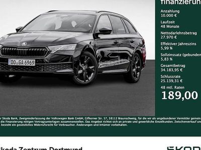 Usata Skoda Octavia SportLine 150 CV (110 kW) 2026 Nero Station wagon